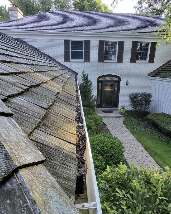front entry gutter run before