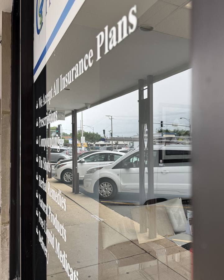 storefront window after